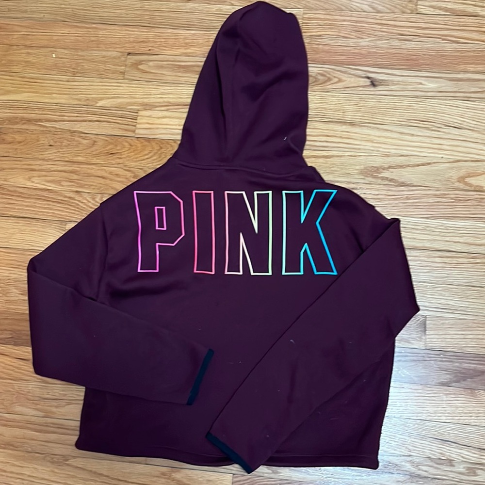 PINK cropped hoodie
